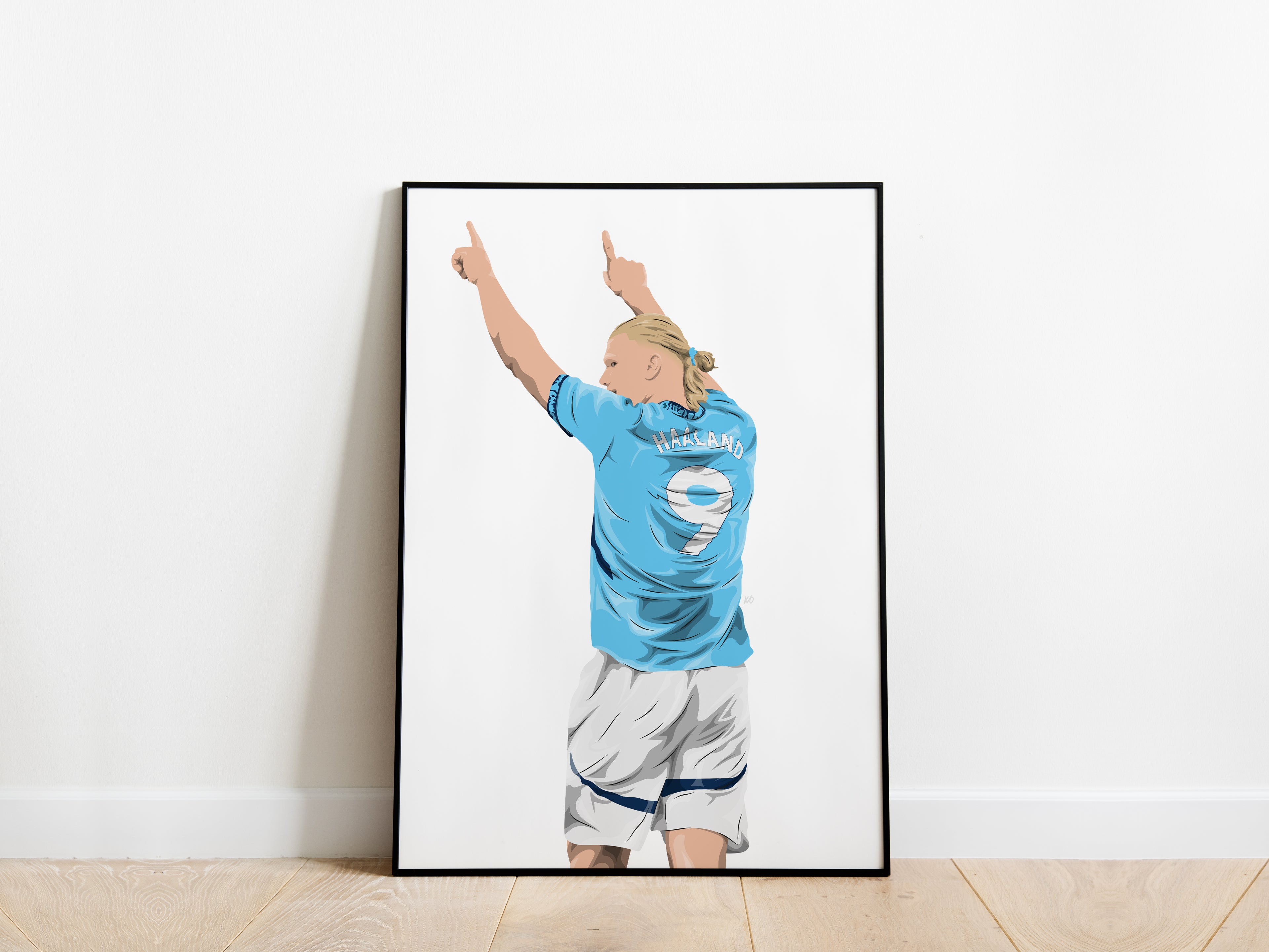 Erling Haaland 24/25 Man City Poster - KDDesigns6