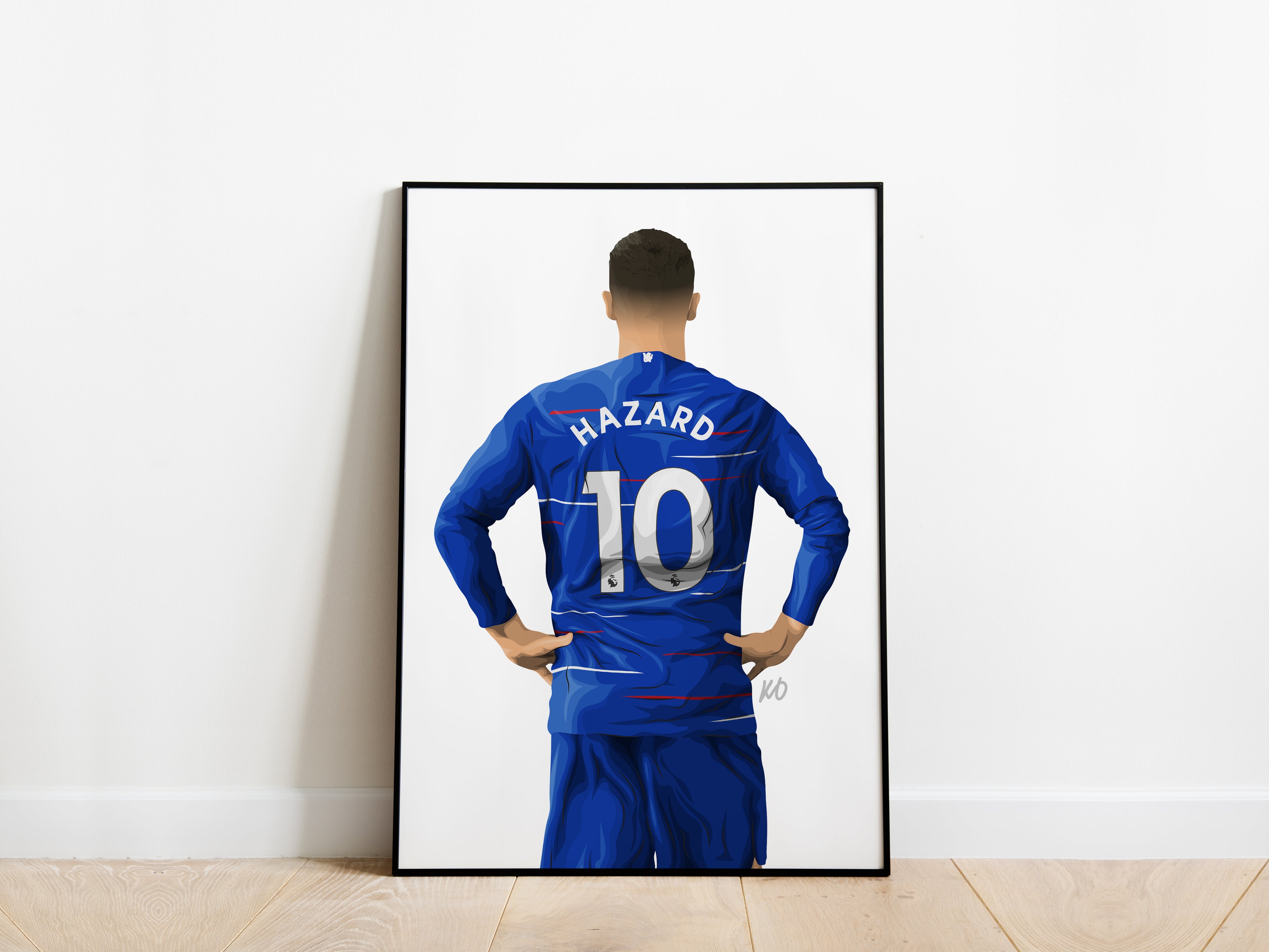 Eden Hazard 18/19 Chelsea Poster - KDDesigns6