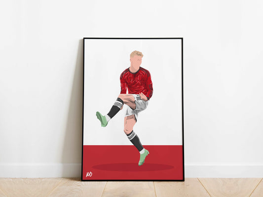 Rasmus Hojlund Manchester United Poster - KDDesigns6