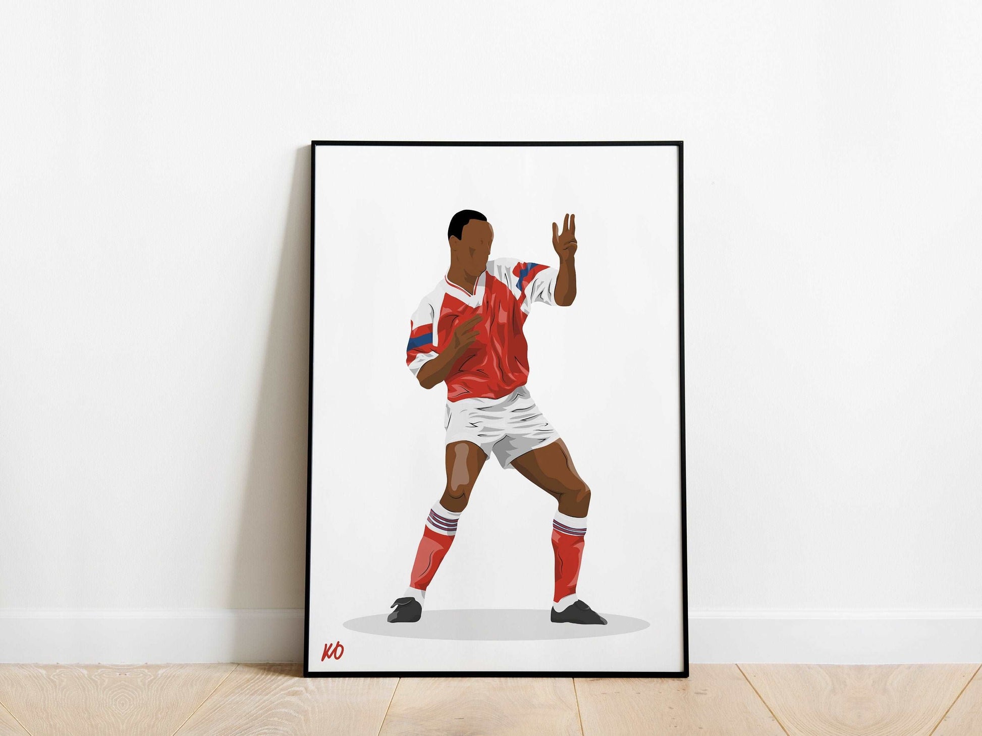 Ian Wright Arsenal Poster KDDesigns6