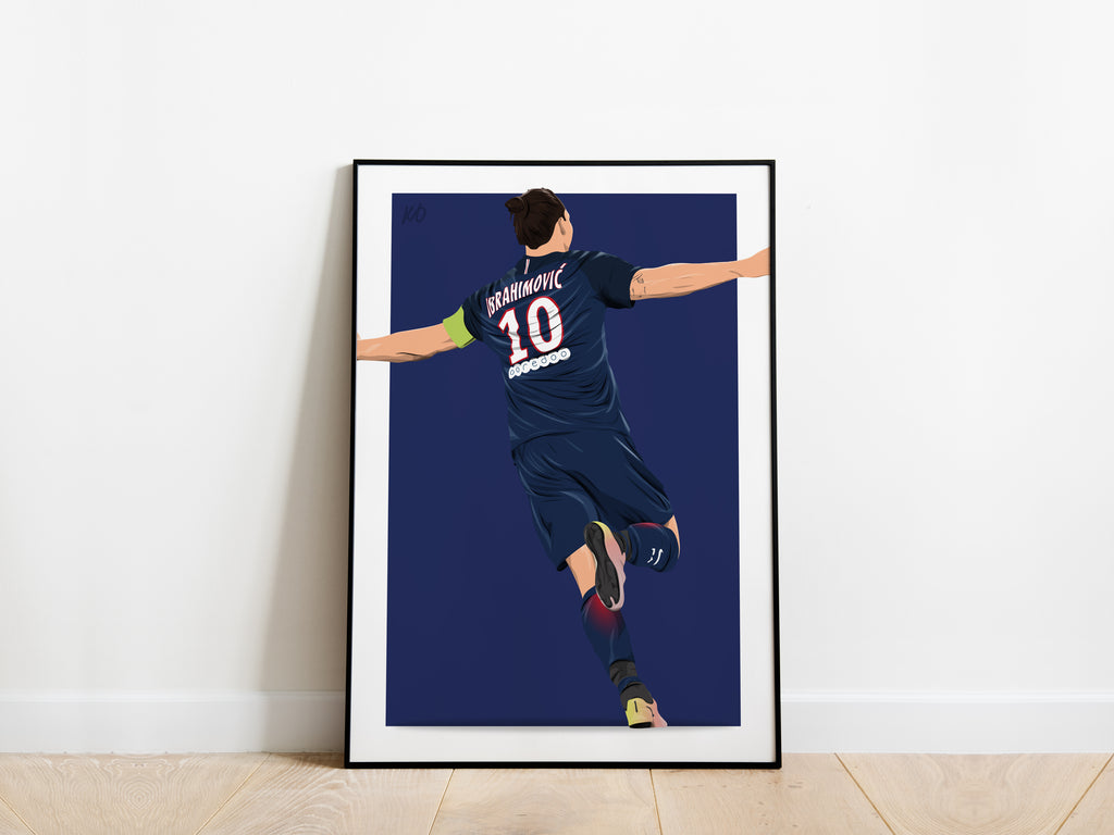 Zlatan Ibrahimovic PSG Poster