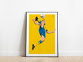 Zlatan Ibrahimovic Overhead Kick Sweden Poster - KDDesigns6