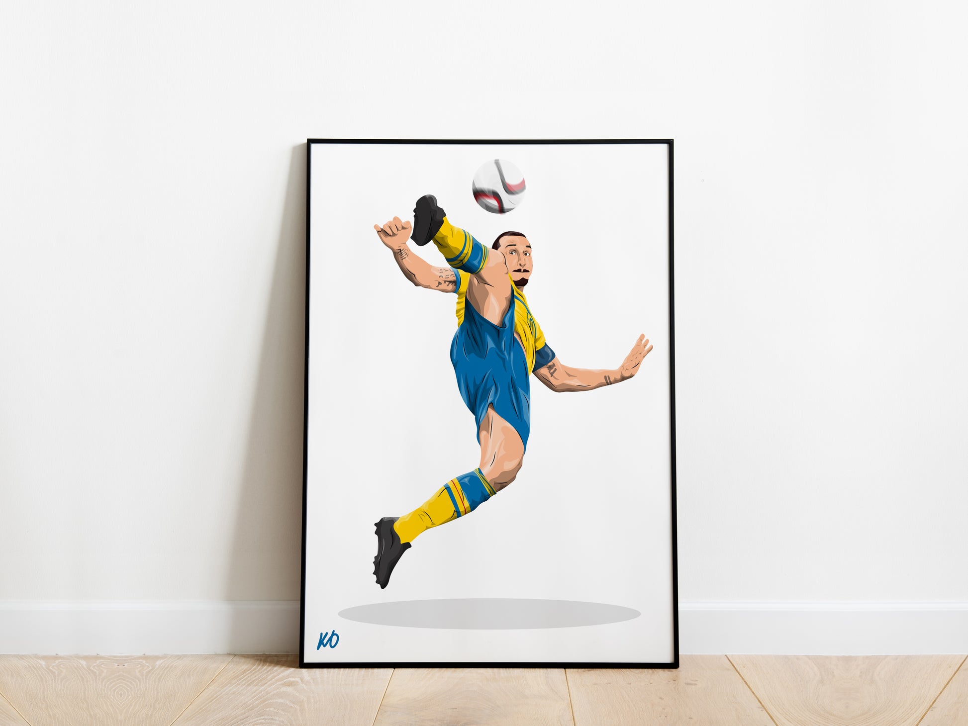 Zlatan Ibrahimovic Sweden Poster - KDDesigns6