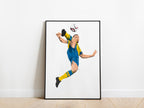 Zlatan Ibrahimovic Overhead Kick Sweden Poster - KDDesigns6