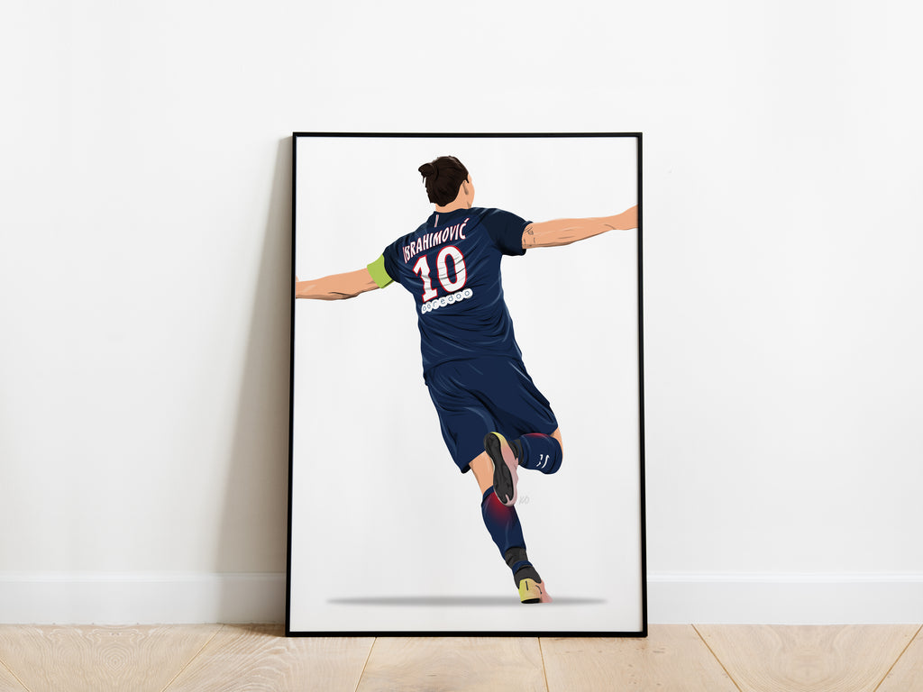 Zlatan Ibrahimovic PSG Poster