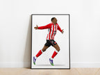 Wilson Isidor Celebration Sunderland AFC Poster - KDDesigns6