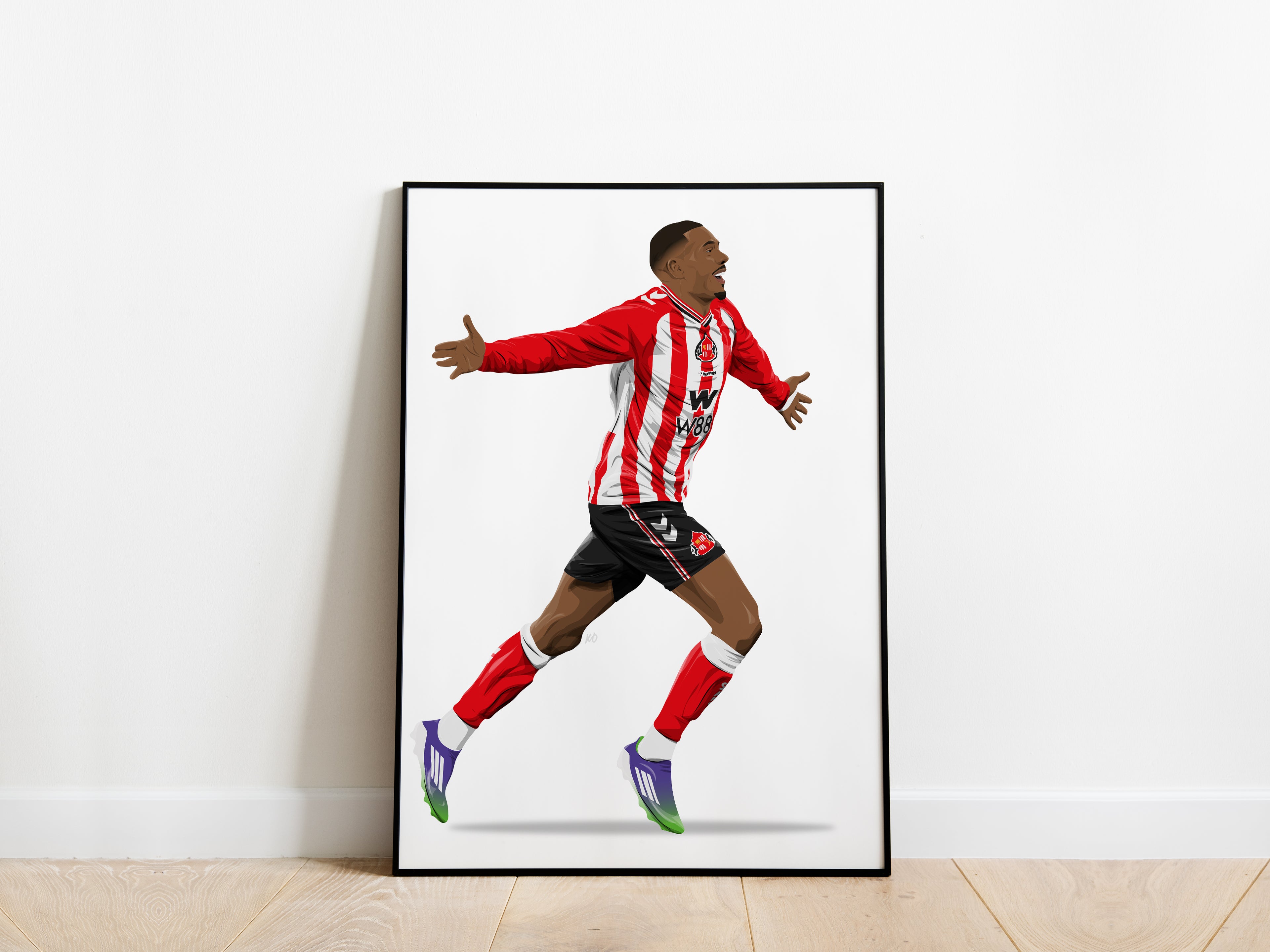 Wilson Isidor Celebration Sunderland AFC Poster - KDDesigns6
