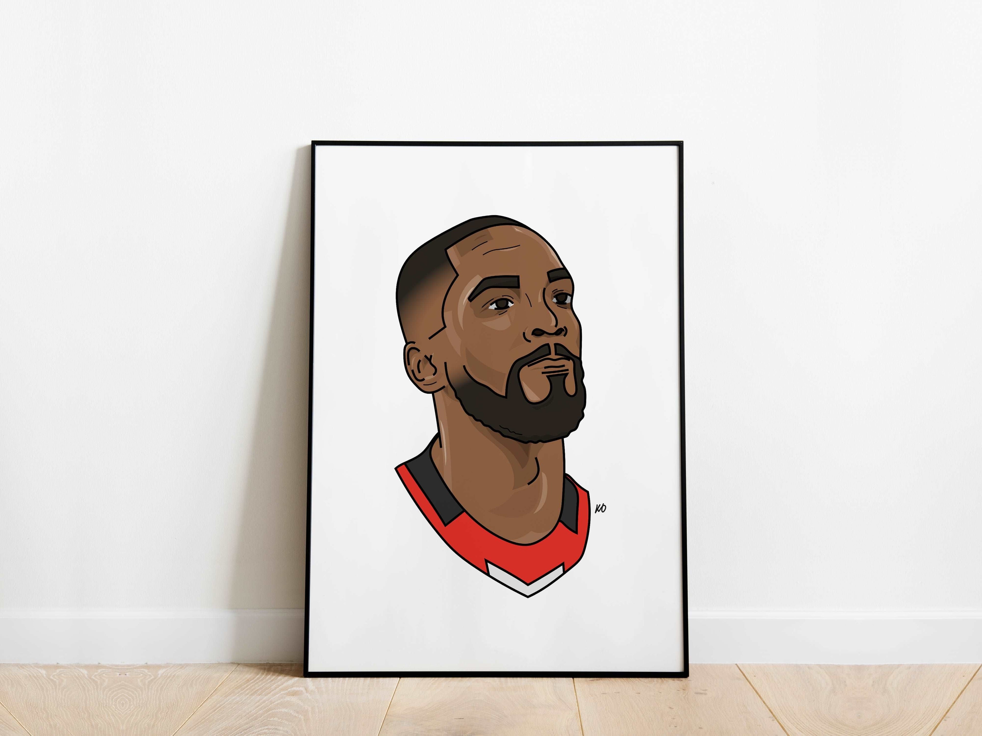 Ivan Toney Portrait Brentford Poster - KDDesigns6