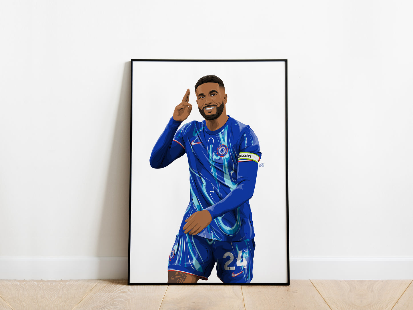 Reece James 24/25 Portrait Chelsea Poster