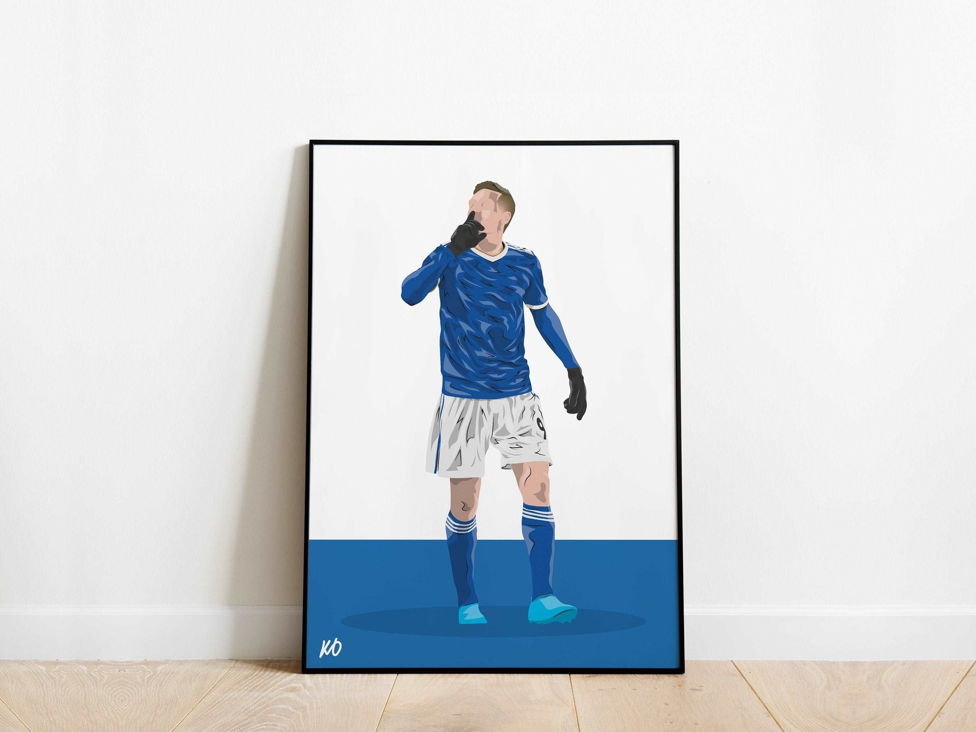 Jamie Vardy Leicester City Poster KDDesigns6