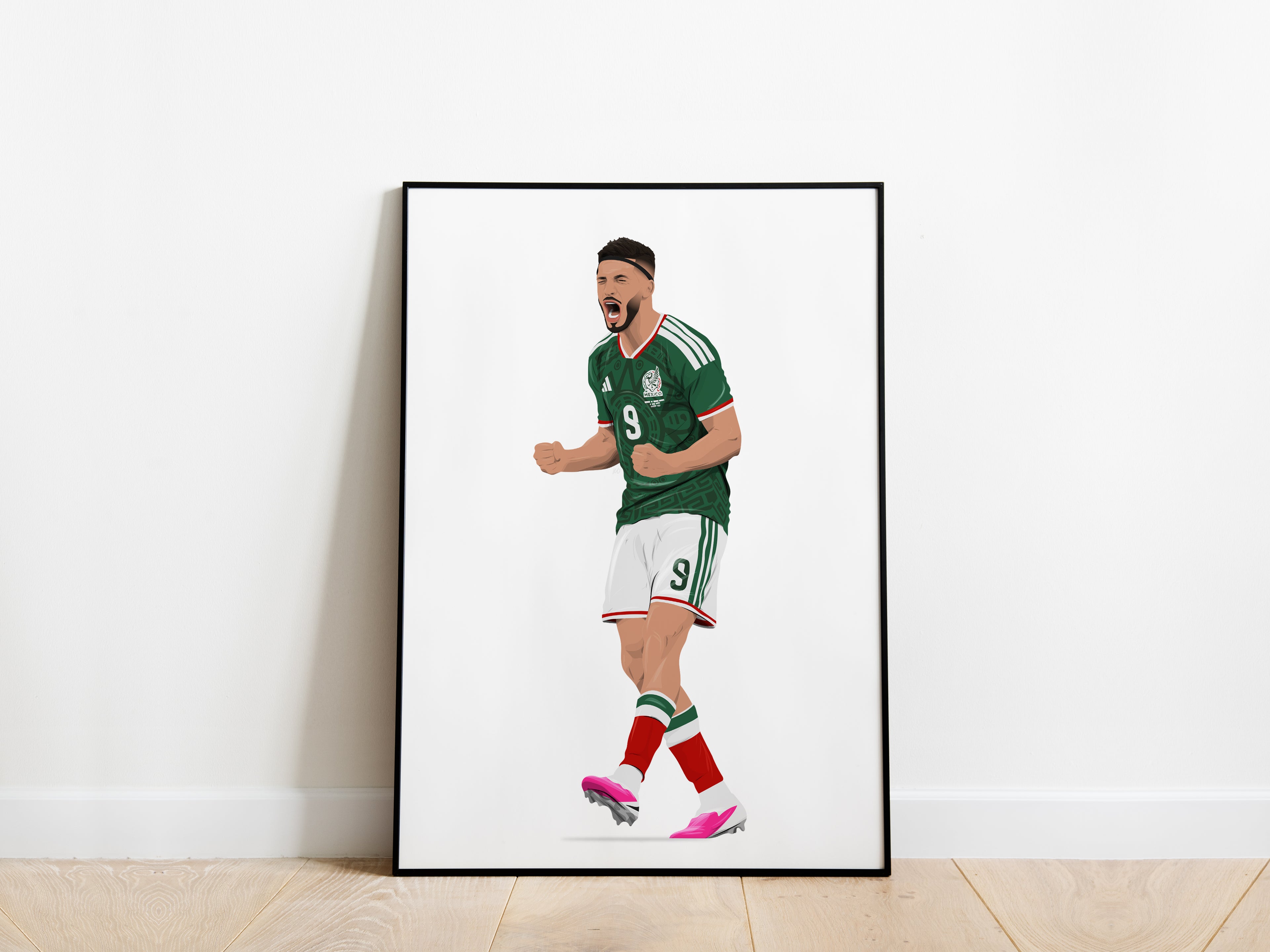 Raúl Jiménez World Cup 2026 Mexico Poster