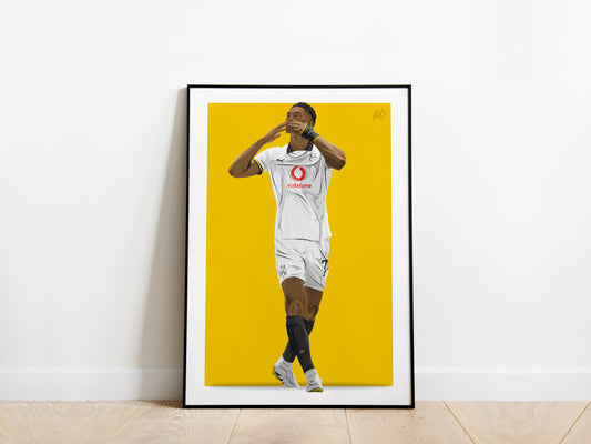 Jobe Bellingham Celebration Borussia Dortmund Poster
