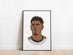 Jude Bellingham Portrait Real Madrid Poster - KDDesigns6