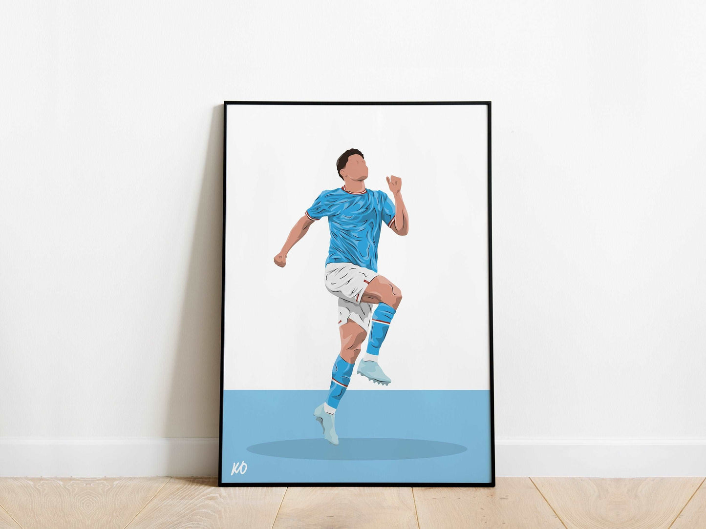 Julian Alvarez Man City Poster - KDDesigns6