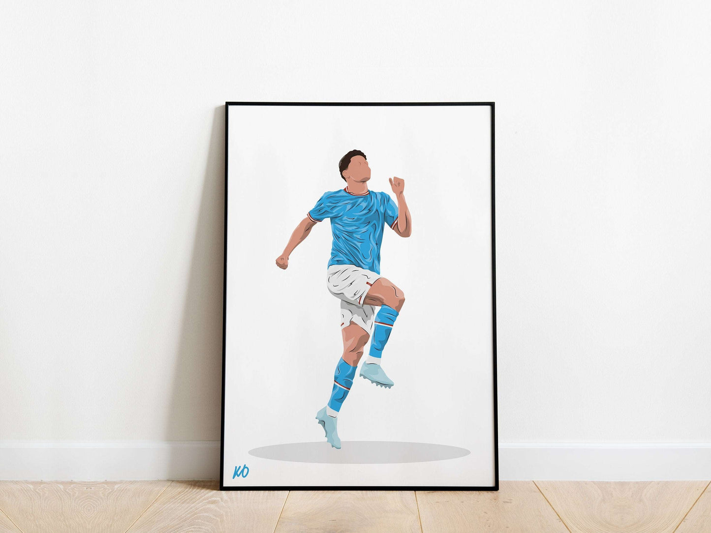 Julian Alvarez Man City Poster - KDDesigns6