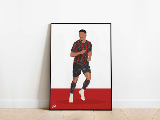 Justin Kluivert AFC Bournemouth Poster KDDesigns6
