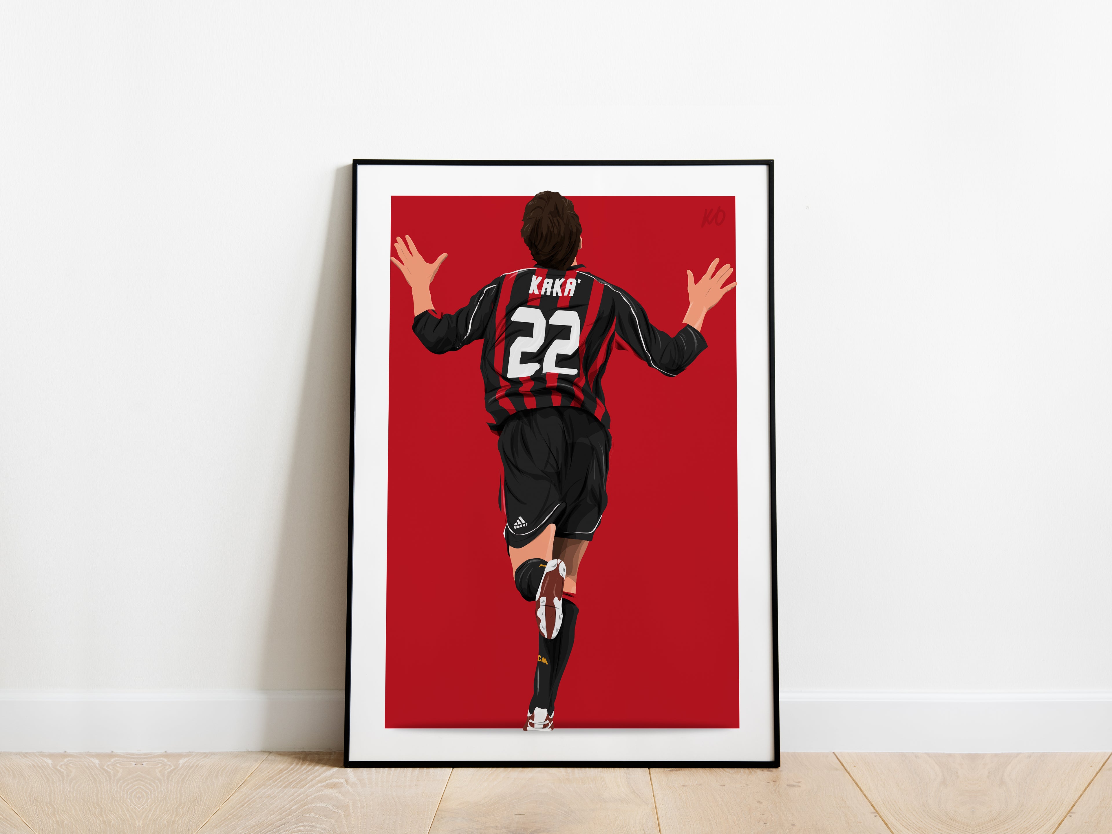 Kaka '22' AC Milan Poster - KDDesigns6