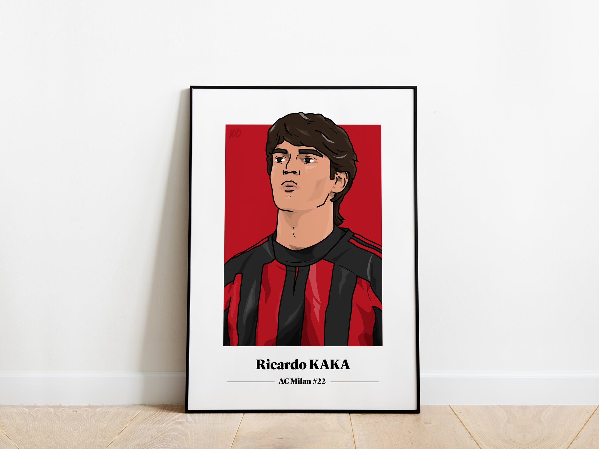 Kaka Portrait AC Milan Poster - KDDesigns6