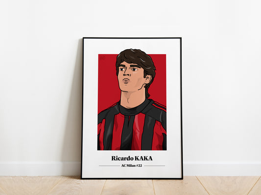 Kaka Portrait AC Milan Poster