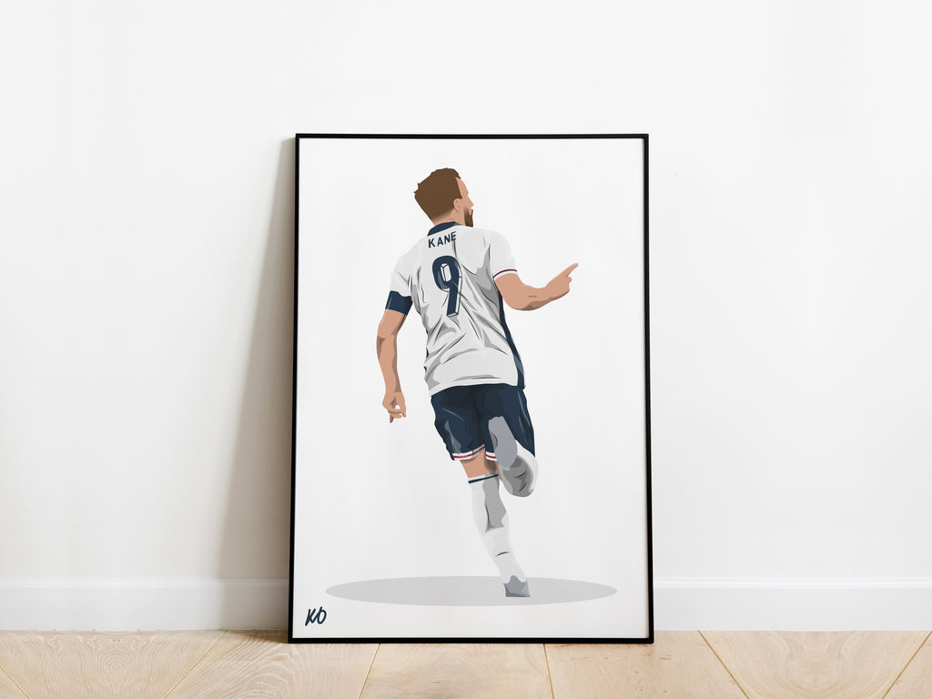 Harry Kane Euro 2024 England Poster - KDDesigns6