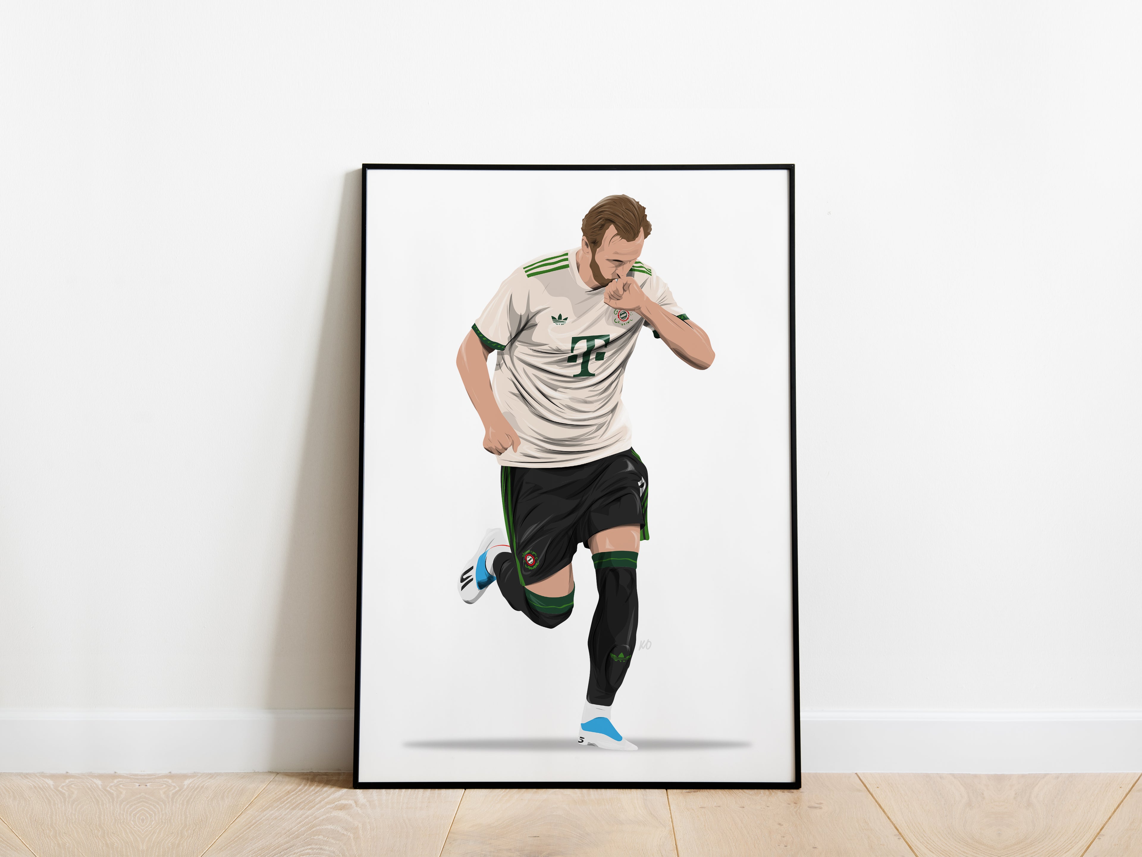 Harry Kane 'Record Breaker' Bayern Munich Poster - KDDesigns6