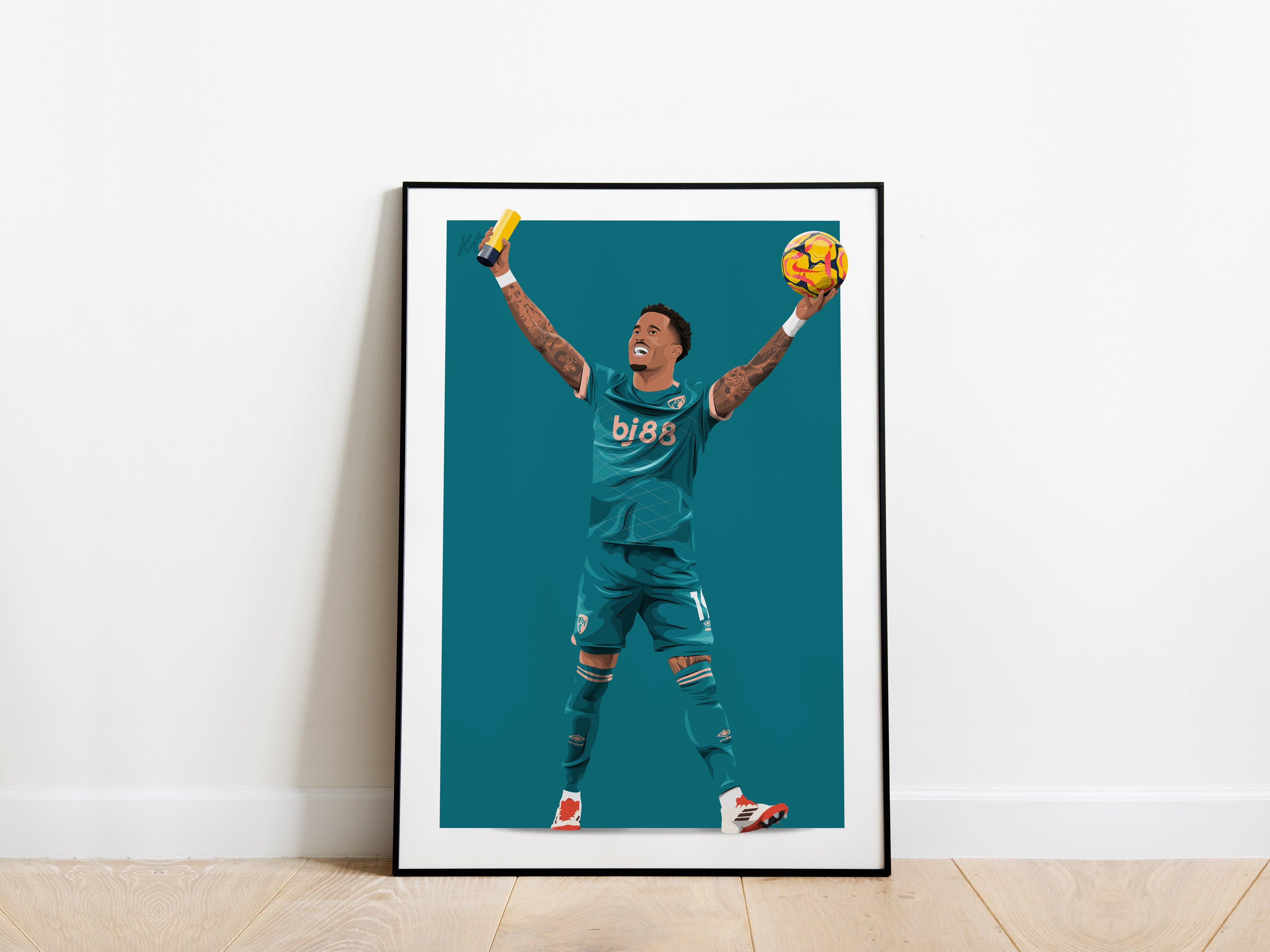 Justin Kluivert Hat Trick AFC Bournemouth Poster - KDDesigns6