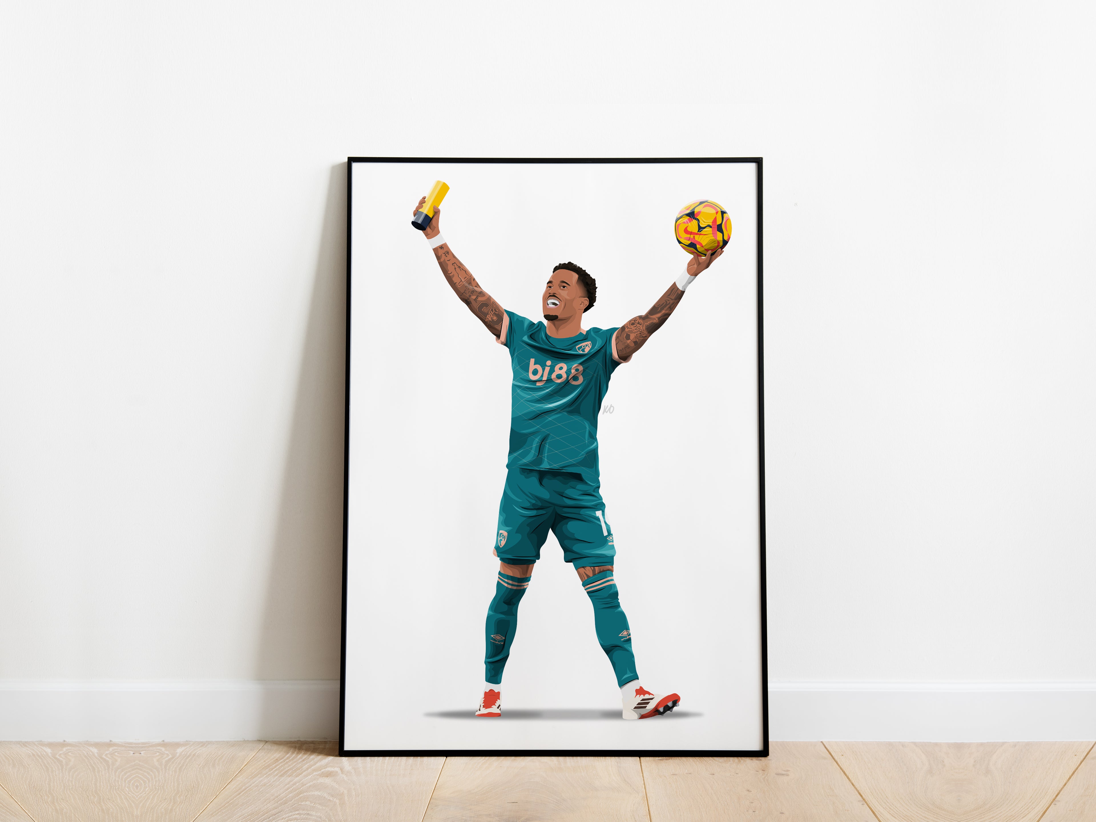 Justin Kluivert Hat Trick AFC Bournemouth Poster - KDDesigns6