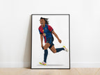 Jules Kounde Copa Del Rey Celebration Barcelona Poster - KDDesigns6