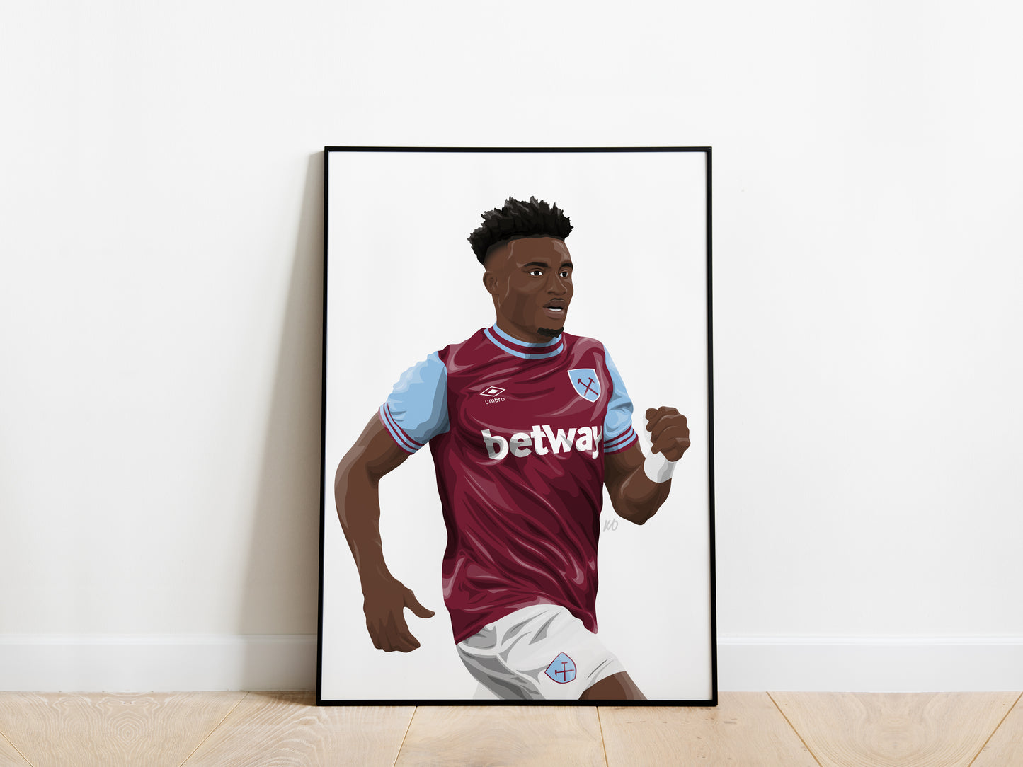 Mohammed Kudus Portrait West Ham United Poster - KDDesigns6