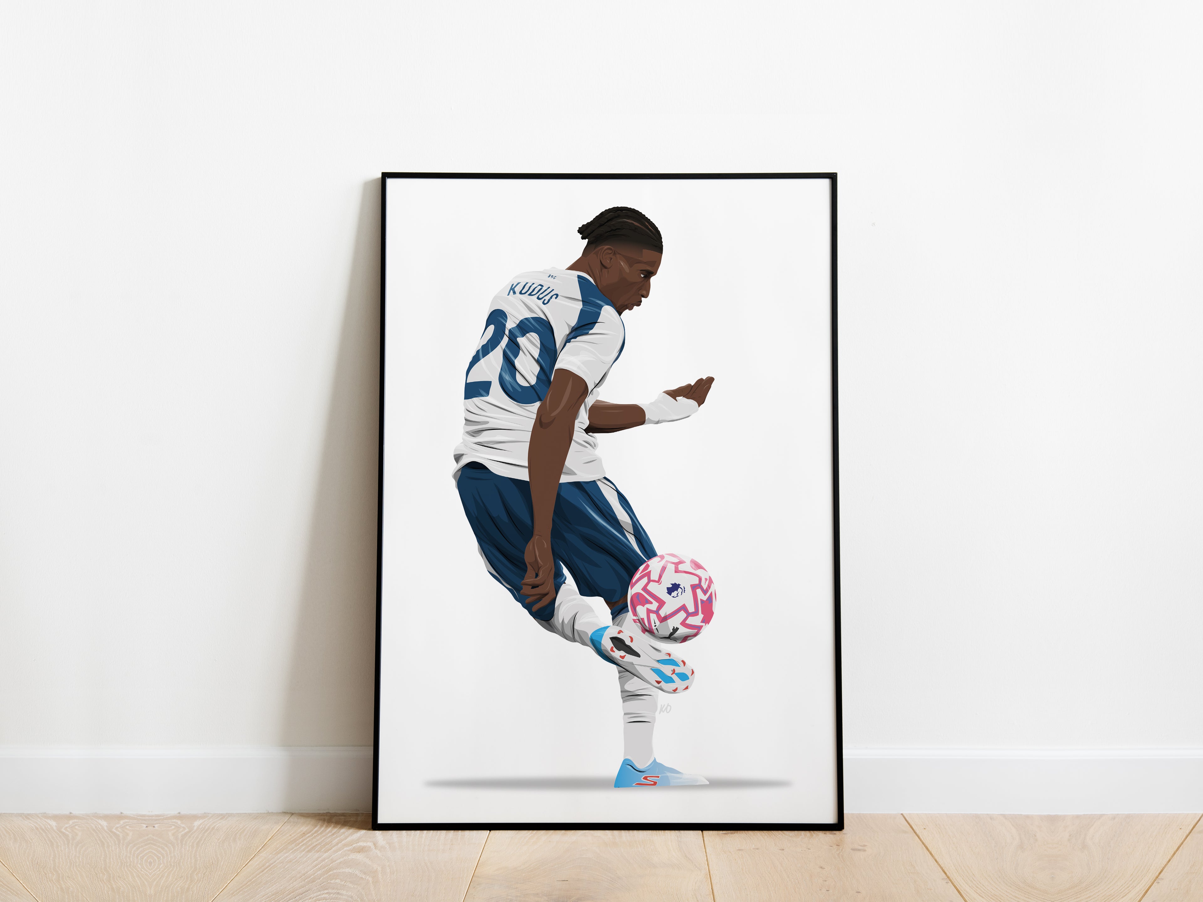 Mohammed Kudus 25/26 Tottenham Hotspur Poster - KDDesigns6
