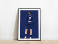 Khvicha 'Kvara' Kvaratskhelia PSG Poster - KDDesigns6