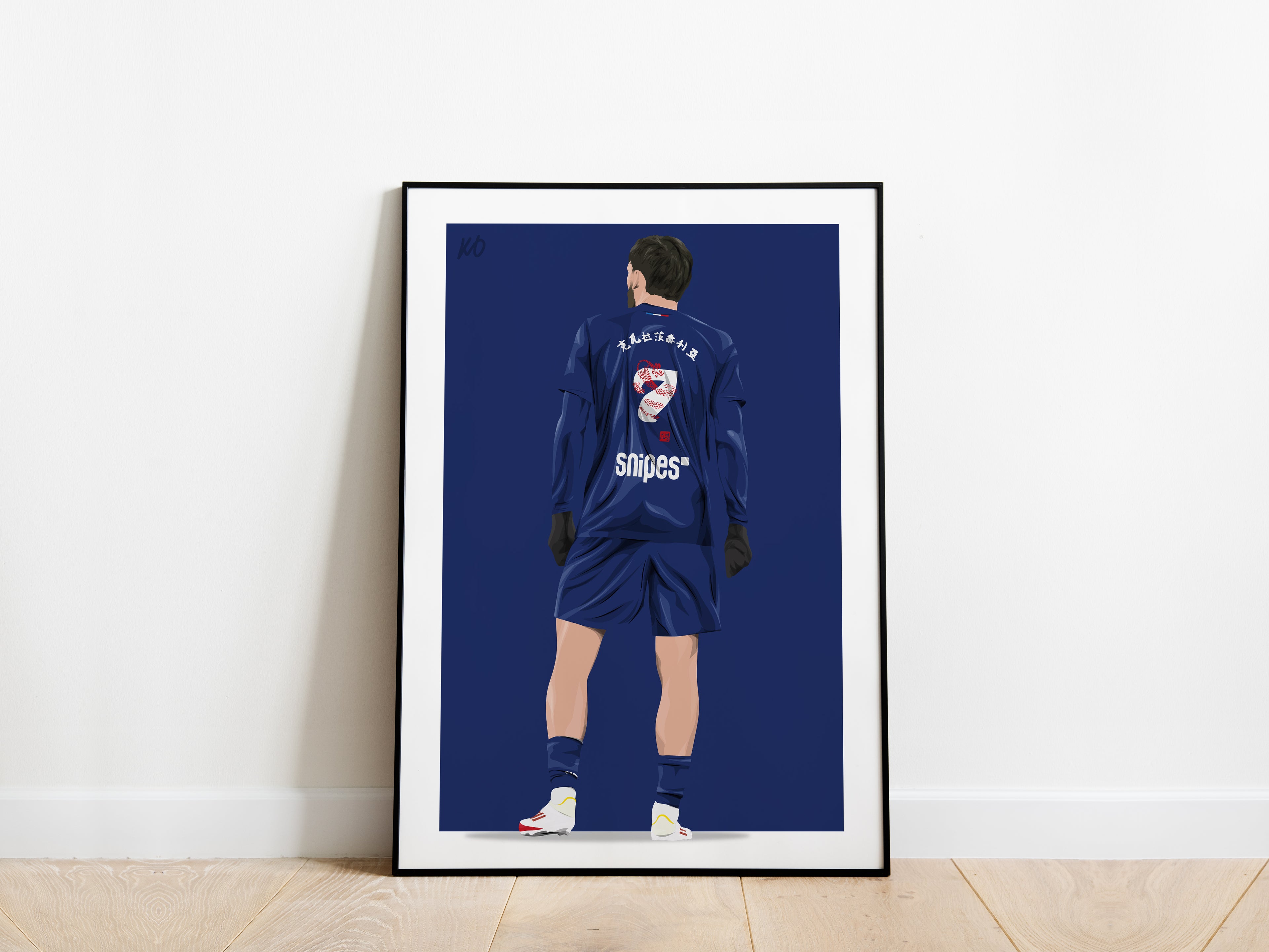Khvicha 'Kvara' Kvaratskhelia PSG Poster - KDDesigns6