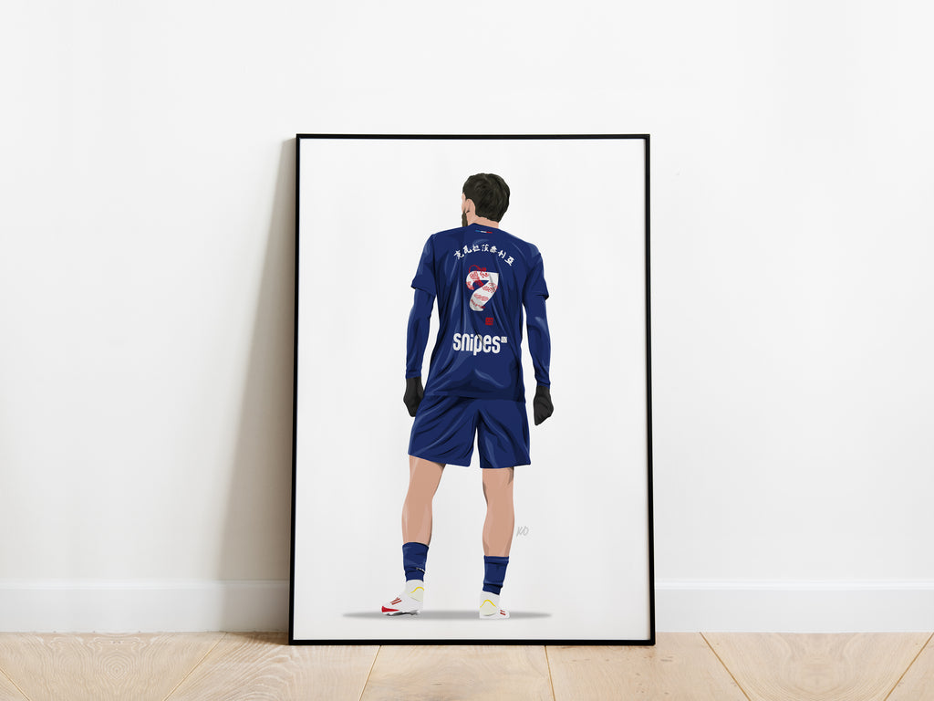 Khvicha 'Kvara' Kvaratskhelia PSG Poster - KDDesigns6