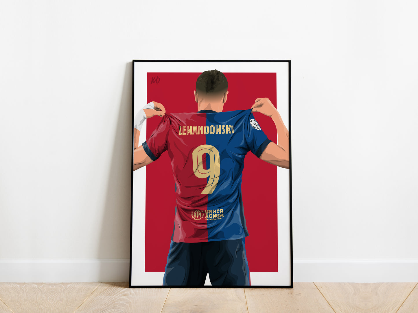 Robert Lewandowski 24/25 Barcelona Poster