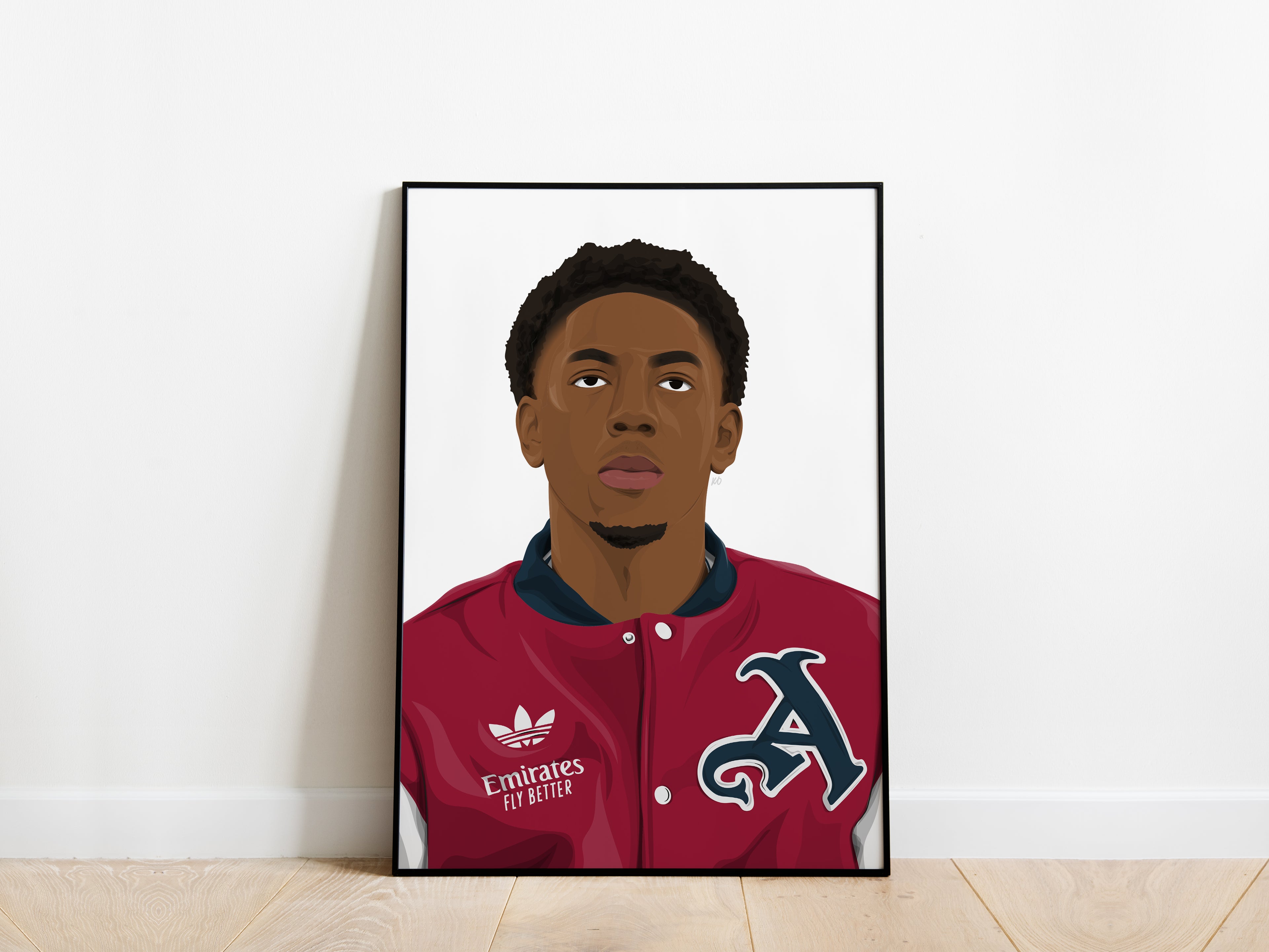 Myles Lewis-Skelly Portrait Arsenal Poster - KDDesigns6