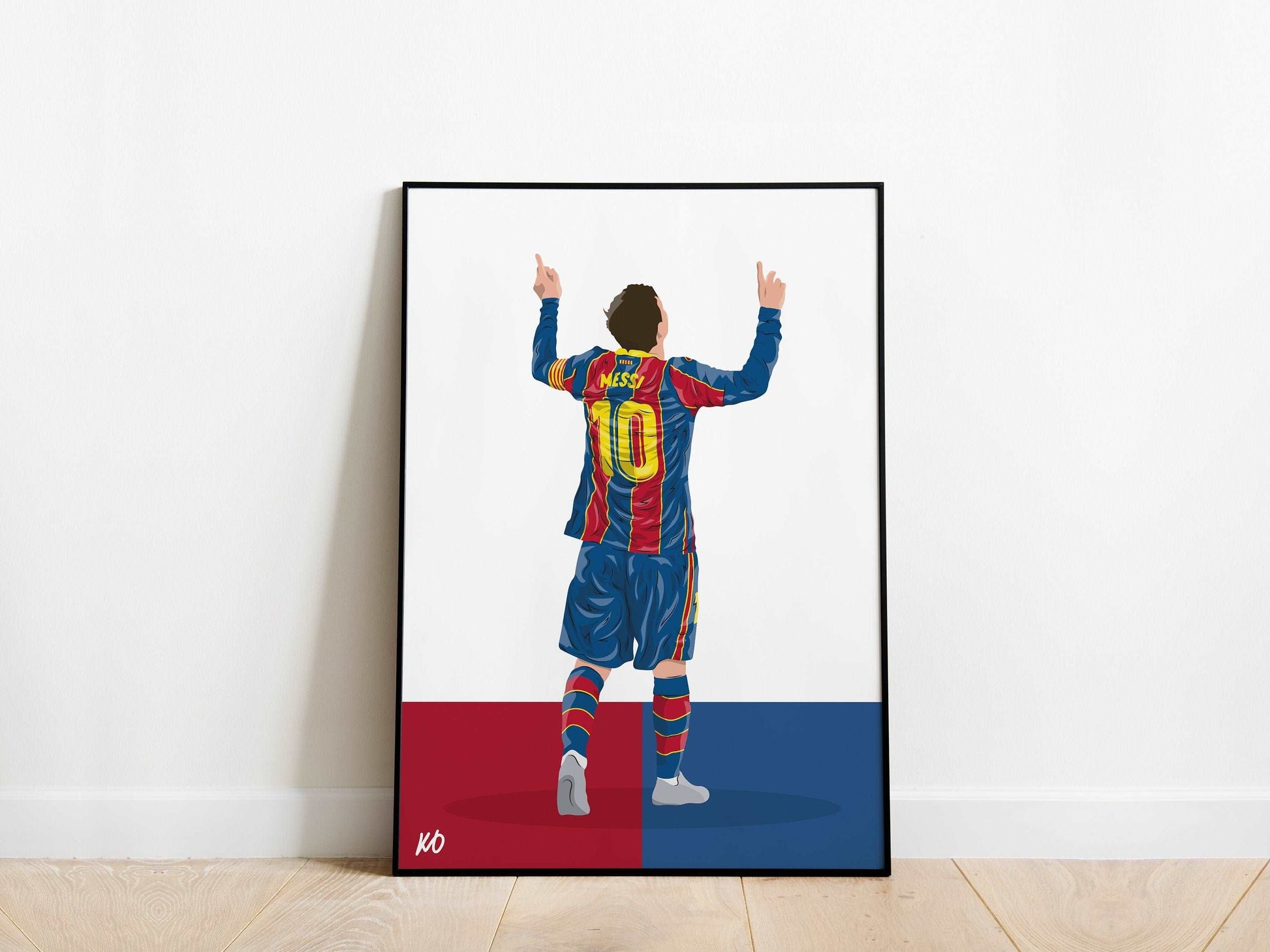 Lionel Messi Barcelona Poster KDDesigns6