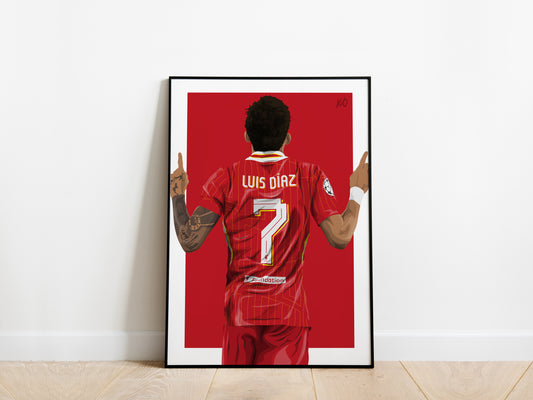 Luis Diaz Liverpool Poster