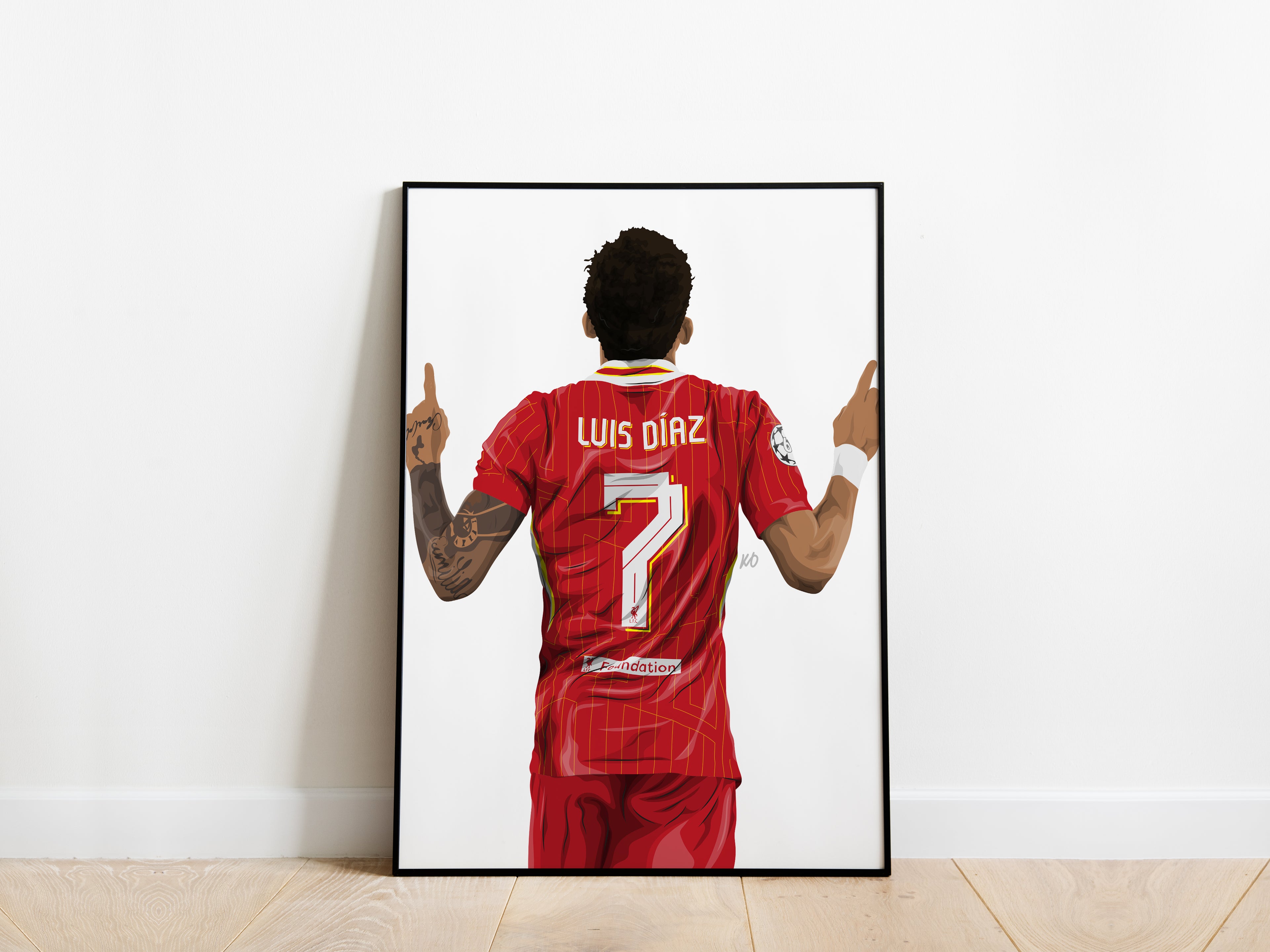 Luis Diaz Liverpool Poster - KDDesigns6