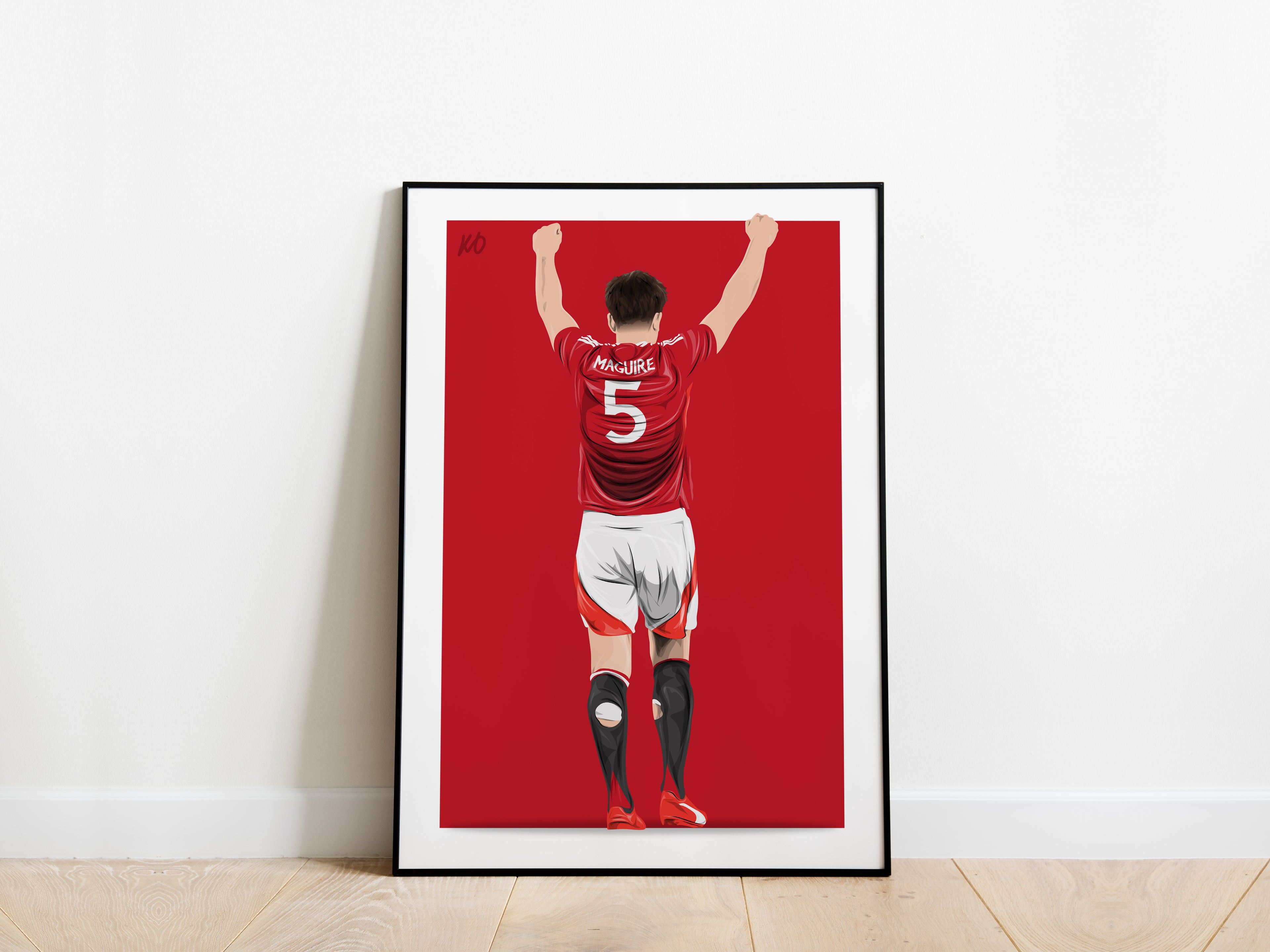 Harry Maguire Last Minute Winner Manchester United Poster - KDDesigns6