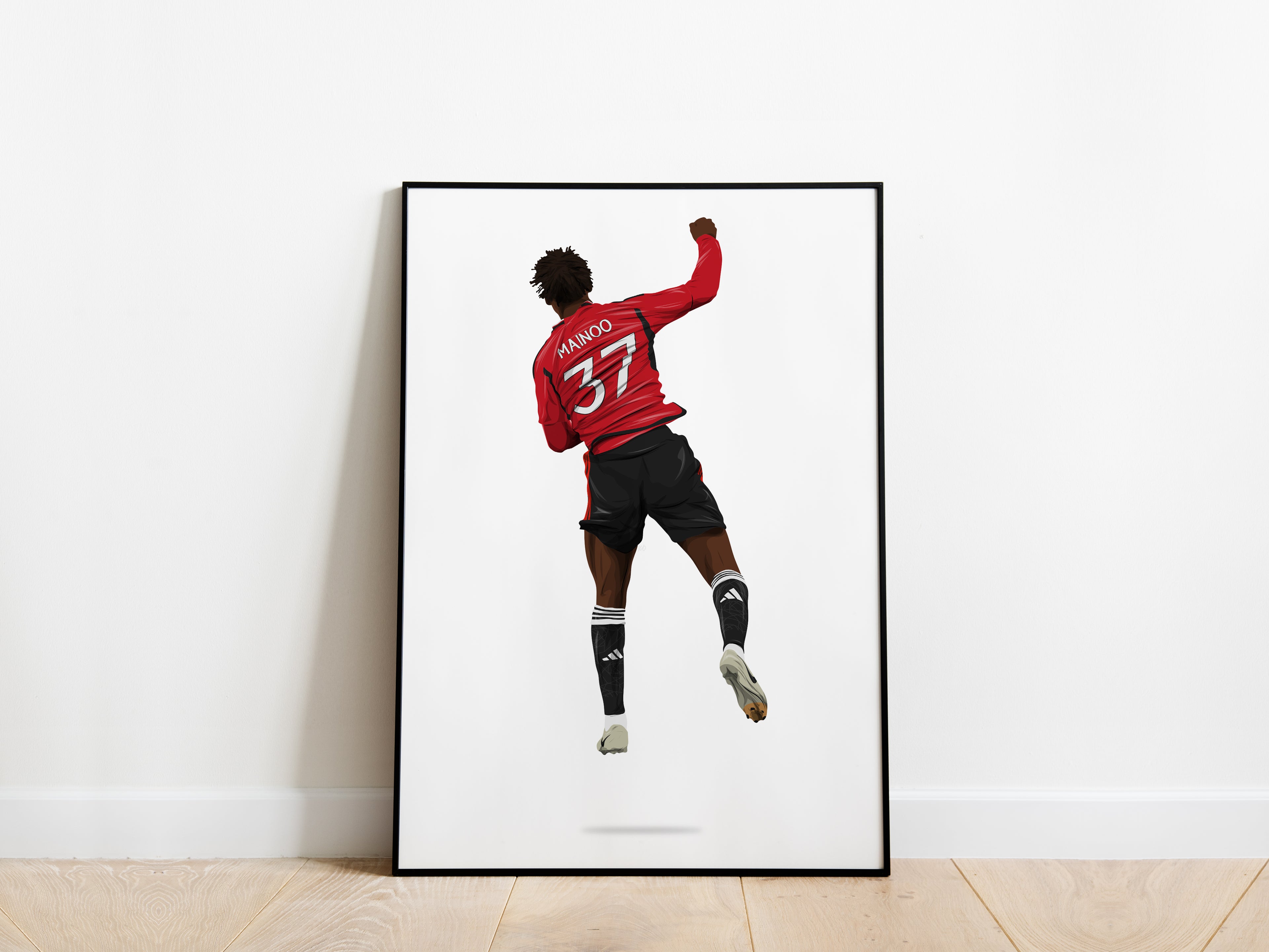 Kobbie Mainoo 23/24 FA Cup Final Manchester United Poster