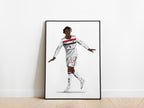 Kobbie Mainoo Europa League Celebration Manchester United Poster - KDDesigns6