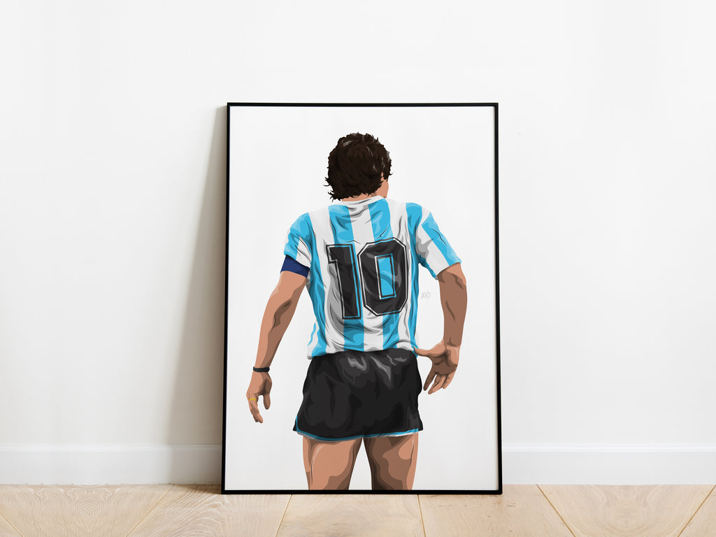 Diego Maradona Argentina Poster - KDDesigns6