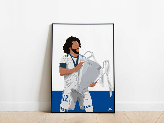 Marcelo Real Madrid Poster - KDDesigns6