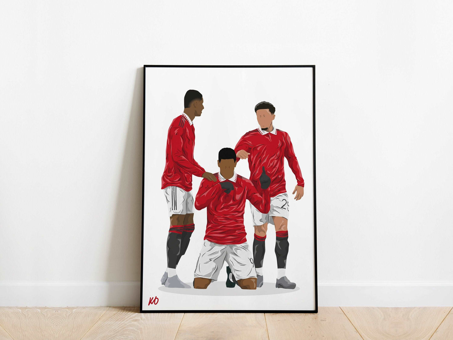 Marcus Rashford, Anthony Martial, Jadon Sancho Manchester United Poster KDDesigns6