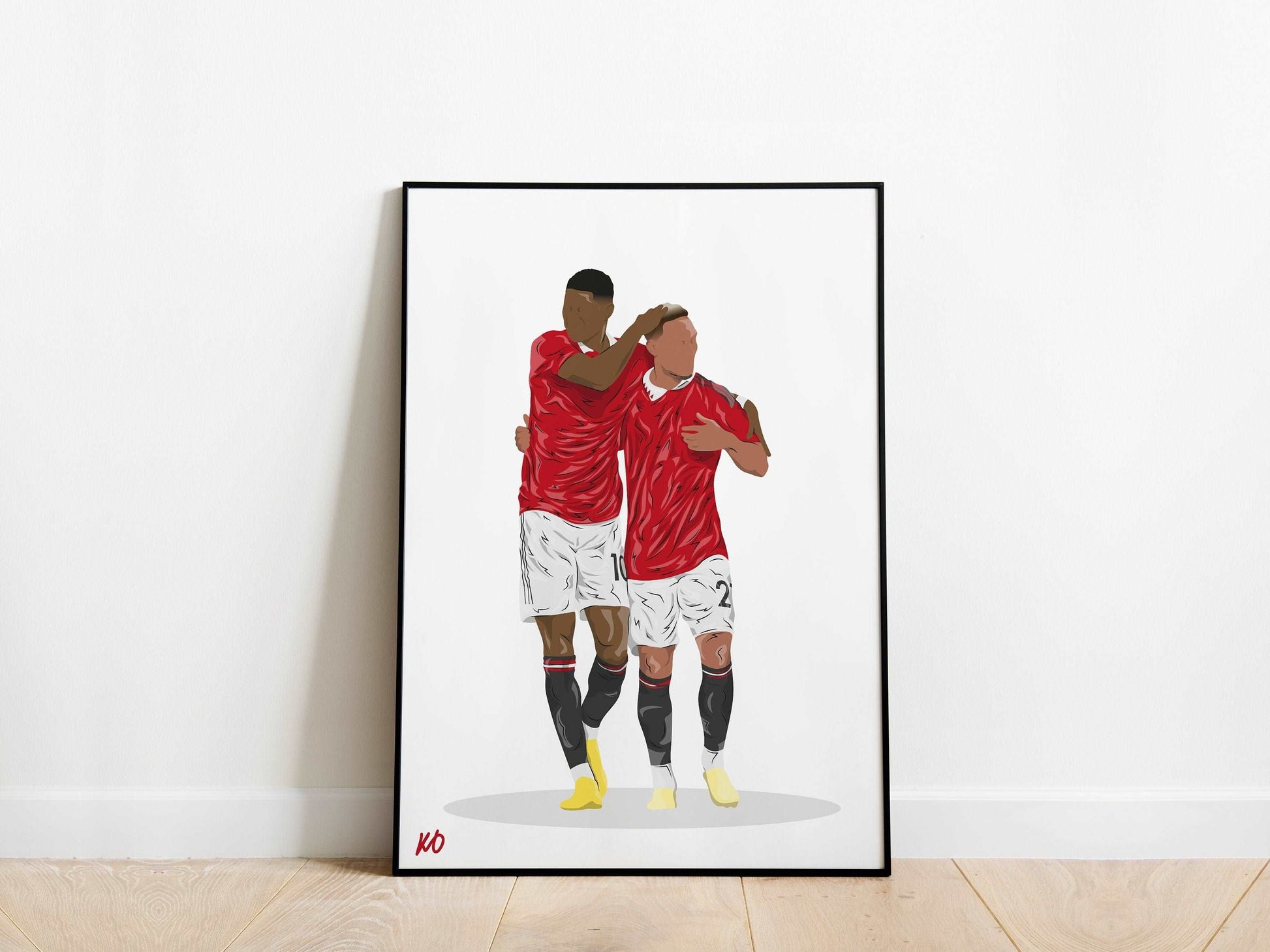 Marcus Rashford, Antony Manchester United Poster KDDesigns6
