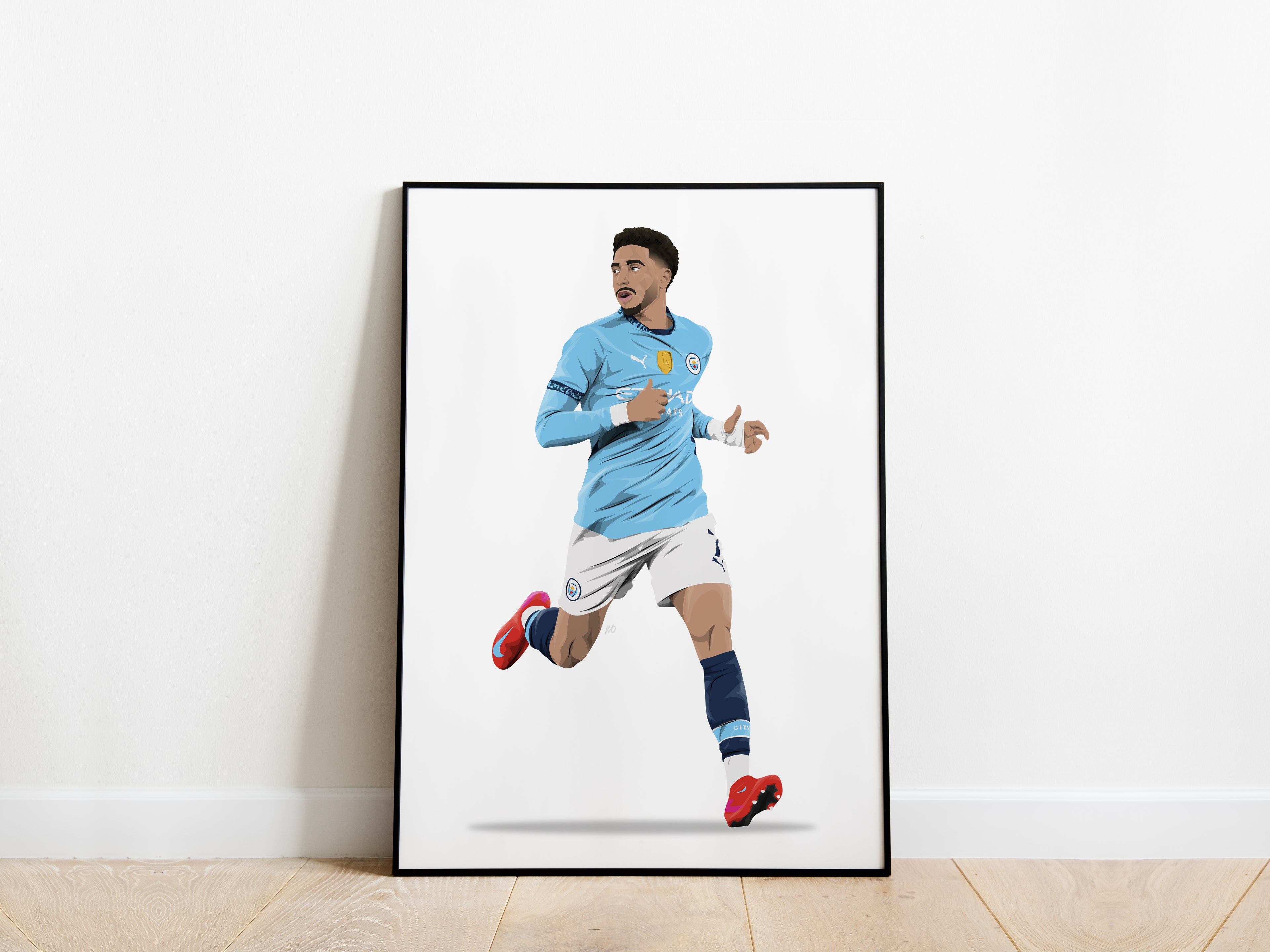 Omar Marmoush Man City Poster - KDDesigns6