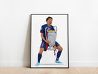 Marquinhos Champions League Trophy PSG Poster - KDDesigns6