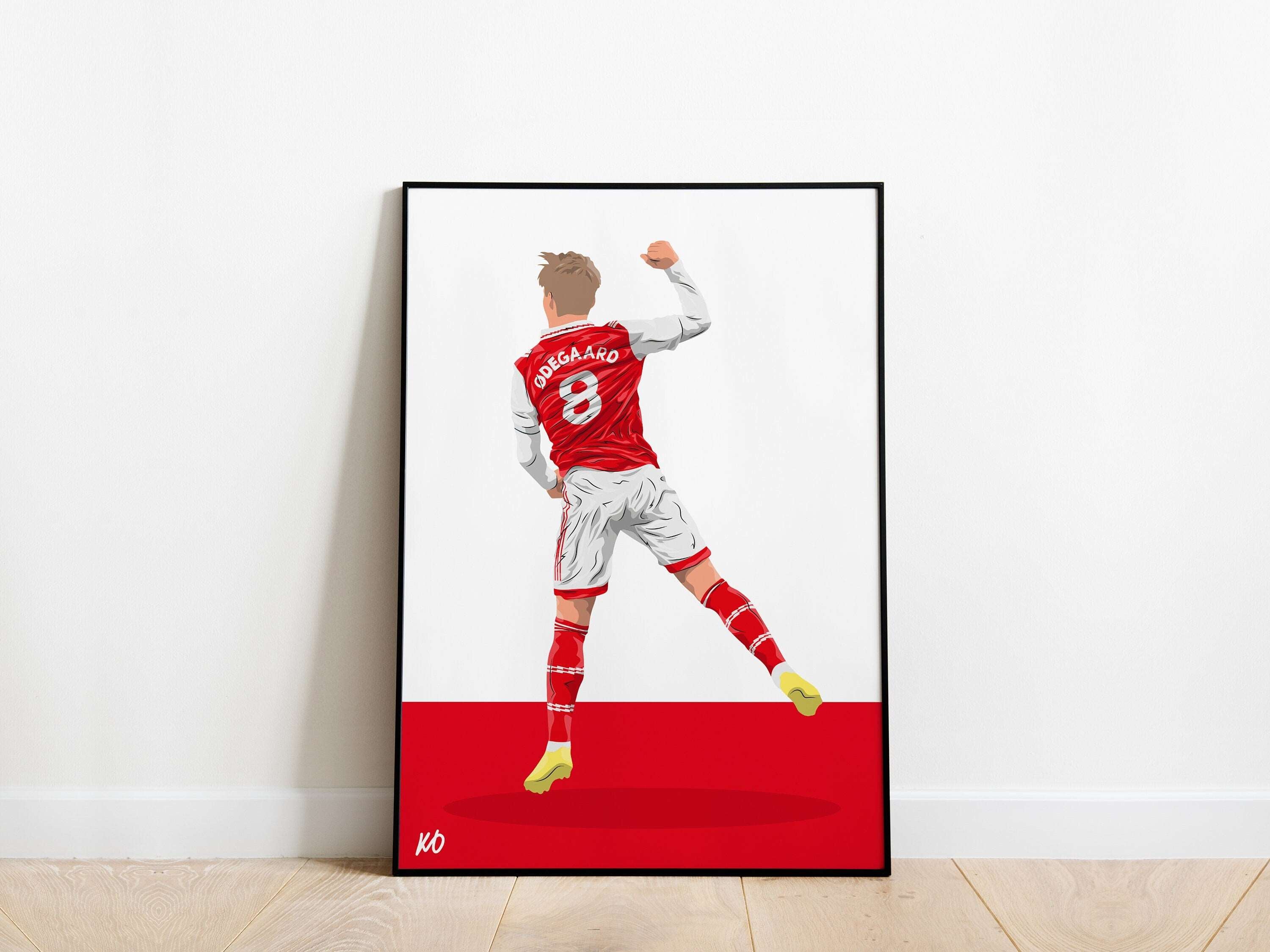 Martin Odegaard 22/23 Celebration Arsenal Poster - KDDesigns6