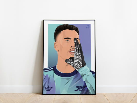 Gabriel Martinelli 24/25 Portrait Arsenal Poster