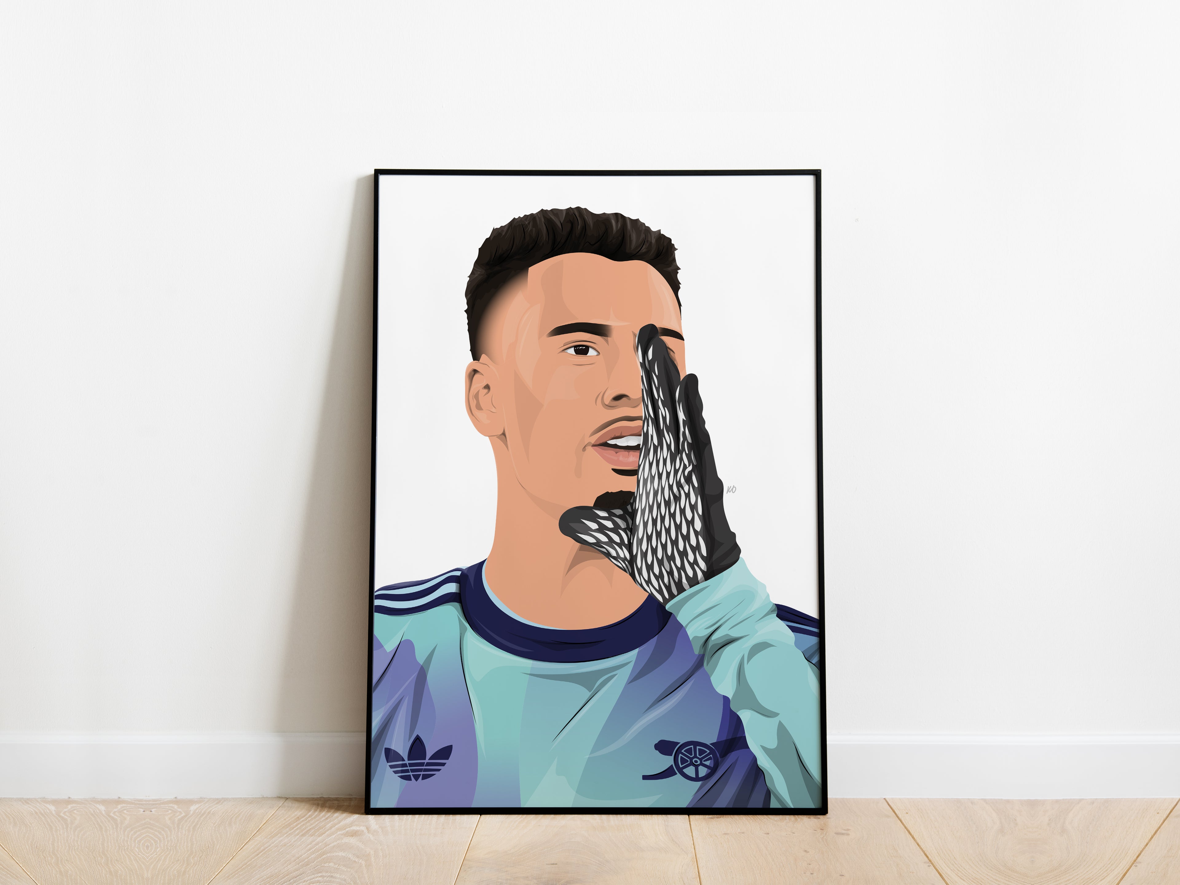 Gabriel Martinelli 24/25 Portrait Arsenal Poster - KDDesigns6